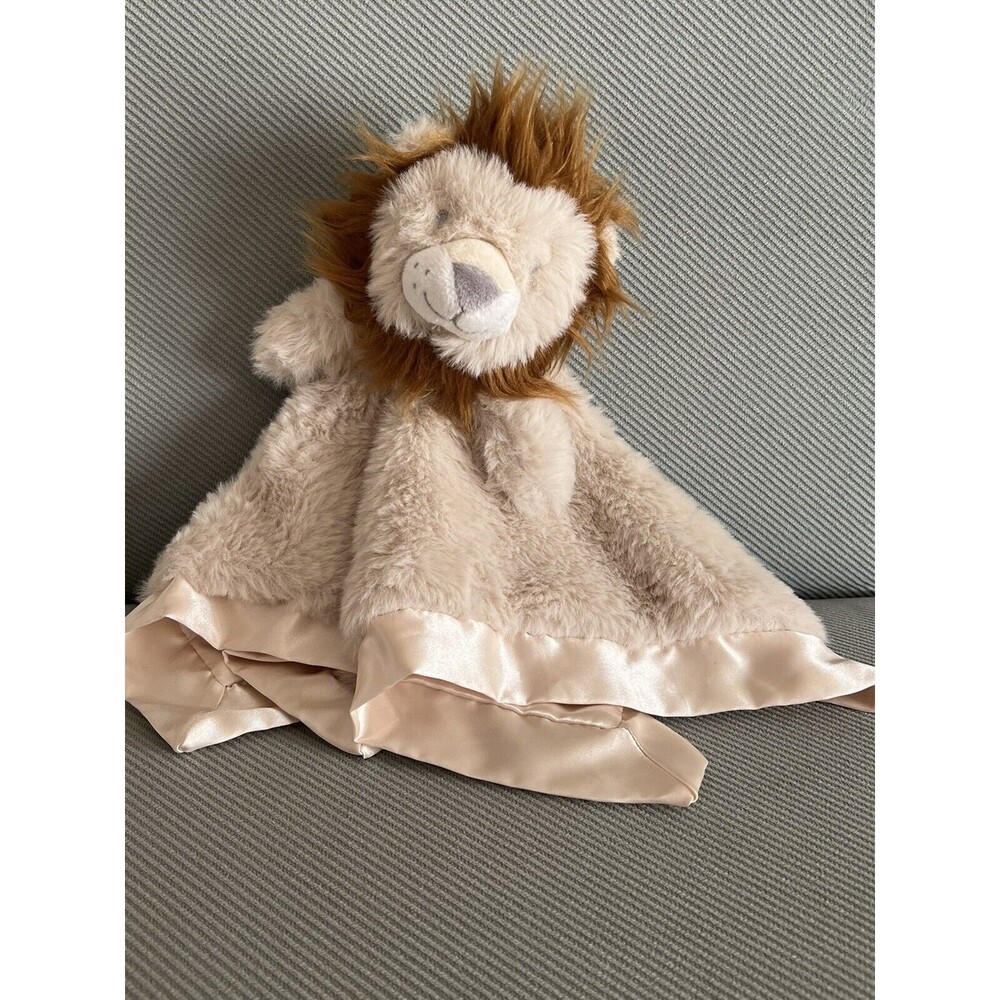 Cloud Island Tan Plush Beige Satin Lion Security Blanket Lovey 14" Target